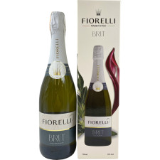 Игристое вино Fiorelli Brut белое брют 0.75 л 11% в подарочной упаковке mini slide 1