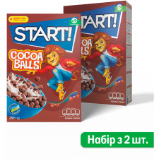 Упаковк сухого завтрака Start Шарики с какао 250 г х 2 шт mini slide 1