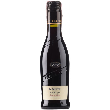 Вино Canti Merlot Terre Siciliane червоне сухе 0.25 л 13% slide 1