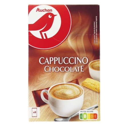Напиток Ашан Cappuccino Chocolate 8 шт*18г