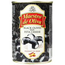 Маслини з сиром фета Maestro de Oliva з/б 280г mini slide 1