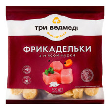 Фрикадельки Три Ведмеді з м'ясом курки 400г mini slide 1