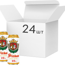Упаковка пива Steiger Sitnan светлое фильтрованное 12% 0.5 л х 24 шт mini slide 1