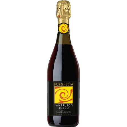 Вино ігристе Borghesia Lambrusco dell`Emilia IGT Rosso червоне напівсолодке 8% 0,75л slide 1