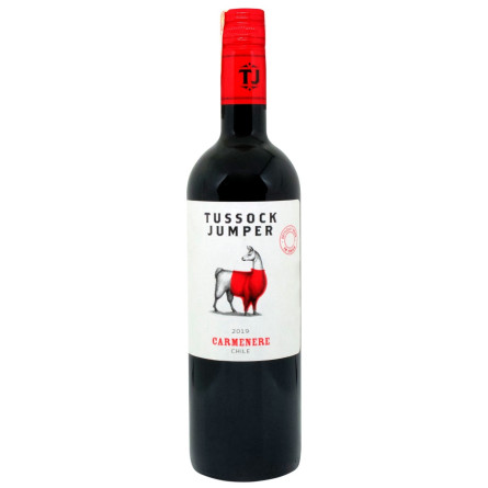 Вино Tussock Jumper Carmenere червоне сухе 13,5% 0,75л