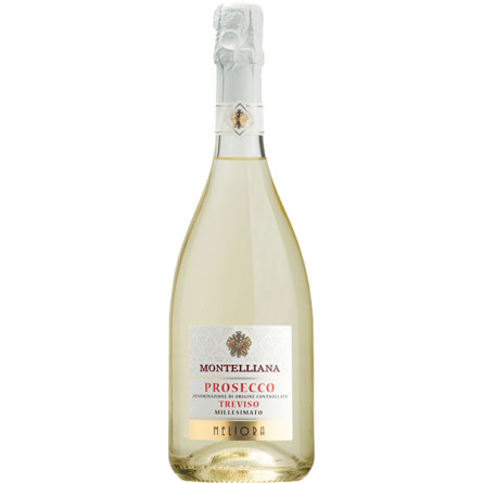 Вино ігристе Montelliana Meliora Prosecco Millesimato біле екстрасухе 0.75 л 11%