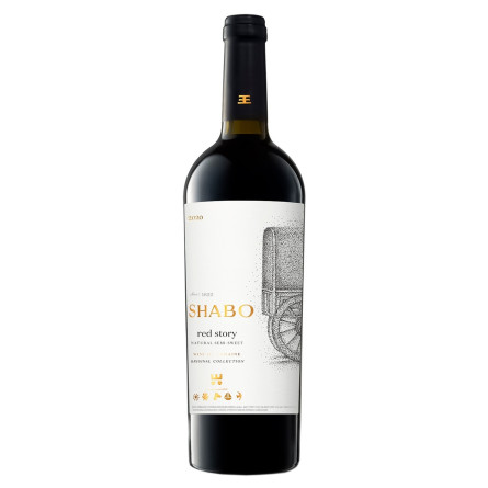 Вино Shabo Red Story червоне напівсолодке 9,5-14% 0,75л