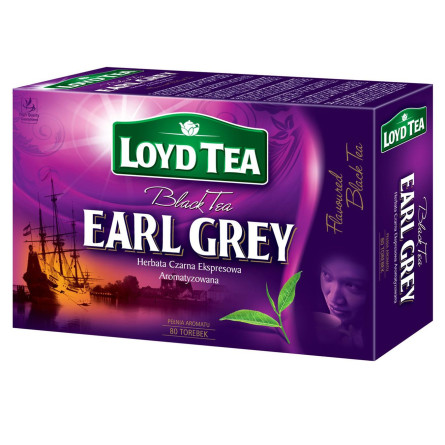 Чай Loyd Tea Эрл Грей черный с ароматом бергамота 1,5 г х 80шт slide 1