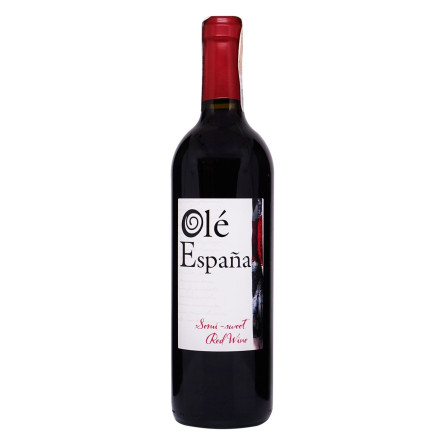 Вино Ole Espana Red Semi-Sweet червоне напівсолодке 0,75л
