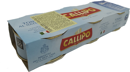 Стейк из тунца в собственном соку Callipo Иелоуфин 3 х 80 г slide 1