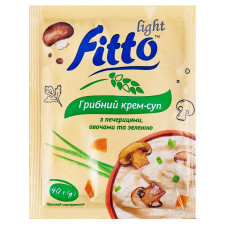 Крем-суп Fitto Light грибной с шампиньонами овощами и зеленью 40г mini slide 1