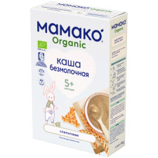 Каша Мамако спельтовая безмолочная органическая для детей с 5-х месяцев 200г mini slide 1