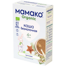 Каша Мамако гречневая безмолочная органическая для детей с 4-х месяцев 200г mini slide 1