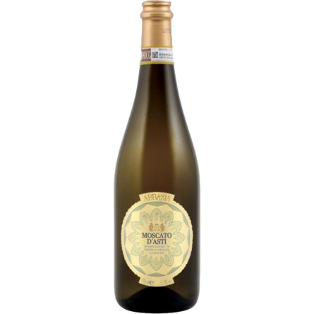 Вино Abbazia Moscato d`Astii біле напівсолодке 0.75 л 5.5%