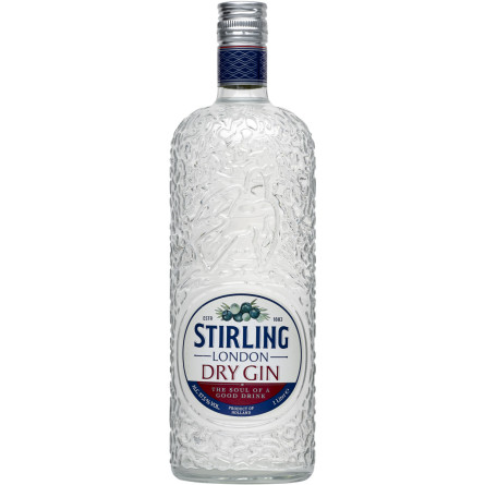 Джин Stirling London Dry Gin 1 л 37.5%