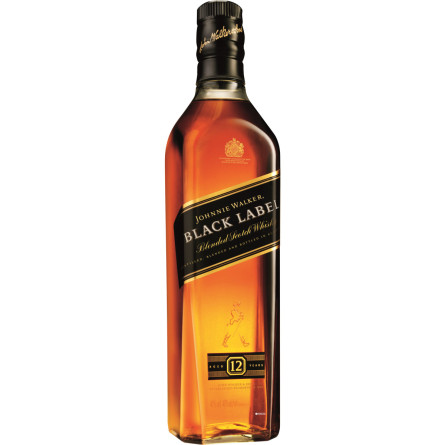 Віскі Johnnie Walker Black label 12 років витримки 0.7 л 40%