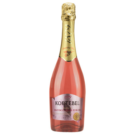 Вино ігристе KOKTEBEL напівсолодке рожеве 0.75 л 10-13.5% slide 1