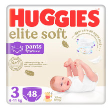 Підгузники-трусики Huggies Elite Soft 3 6-11кг 48шт mini slide 1