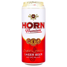 Пиво Horn Premium светлое 5% 0,5л mini slide 1