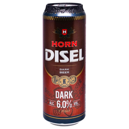 Пиво Horn Disel темное 6% 0,568л