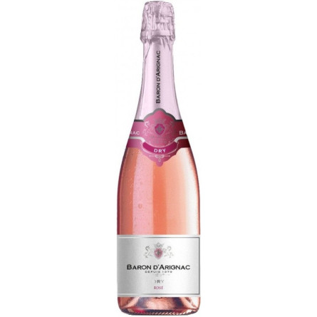 Вино ігристе Baron dArignac Rose Dry Sparkling рожеве брют 0.75 л 12%
