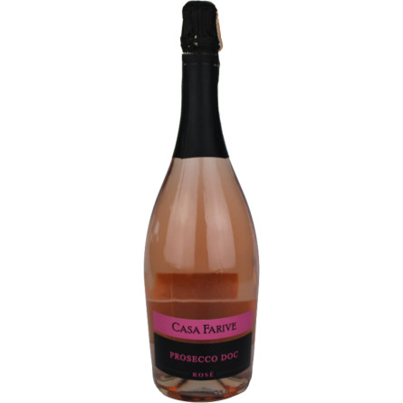Вино ігристе Casa Farive Prosecco Rose DOC Millesimato рожеве брют 0.75 л 11%