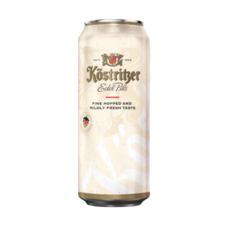 Упаковка пива Köstritzer Edel Pils светлое фильтрованное пастеризованное 4.8% 0.5 л x 24 шт