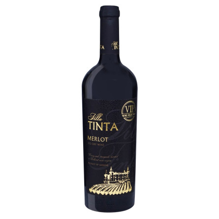 Вино Villa Tinta Merlot Vip красное сухое 12-13% 0,75л