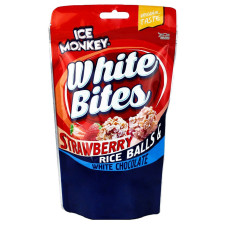 Конфеты Ice Monkey White Bites белый шоколад и клубника 120г mini slide 1