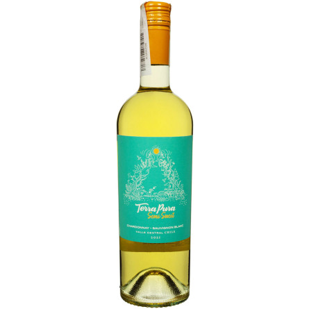 Вино Terra Pura Сhardonnay-Sauvignon Blanc біле напівсолодке 0.75 л 12%