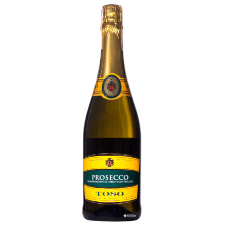 Вино ігристе TOSO Prosecco Spumante Extra Dry DOC біле сухе 0.75 л 11%