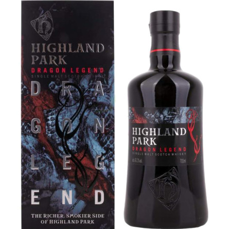 Виски Highland Park односолодовый Dragon Legend 10 лет выдержки 0.7 л 43.1% в подарочной упаковке slide 1