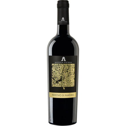 Вино Masseria Pietrosa Primitivo Di Manduria DOP Puglia червоне сухе 0.75 л 14%