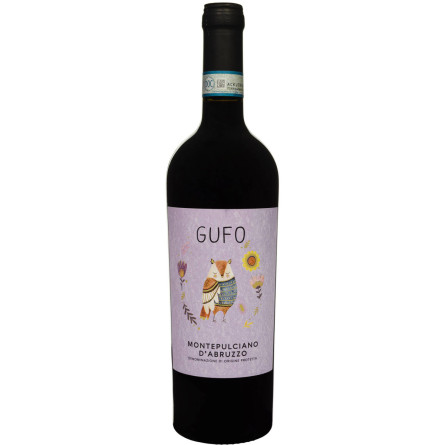 Вино Gufo Montepulciano D`abruzzo Gufo червоне сухе 0.75 л 13%