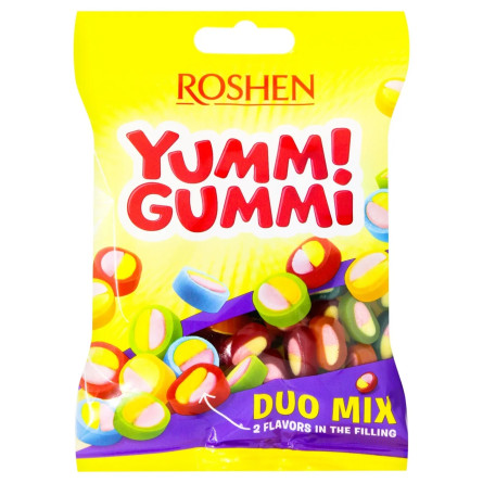 Цукерки Roshen Yummi Gummi Duo Mix 70г slide 1