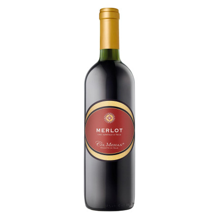 Вино Col Mesian Merlot червоне сухе 9-13% 0,75л