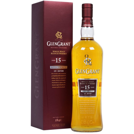 Віскі Glen Grant 15 років витримки 1 л 50% у подарунковій упаковці