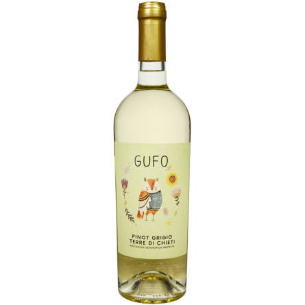 Вино Gufo Pinot Grigio Terre Di Chieti Gufo белое сухое 0.75 л 12.5%