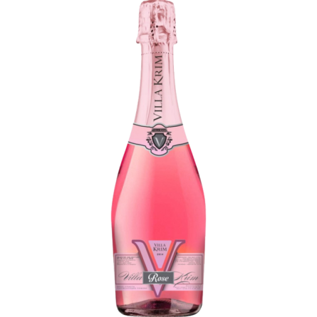 Вино ігристе Villa Krim Rose рожеве напівсолодке 0.75 л