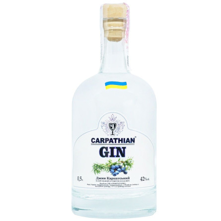 Джин Carpathian Gin Карпатський 42% 0,5л slide 1