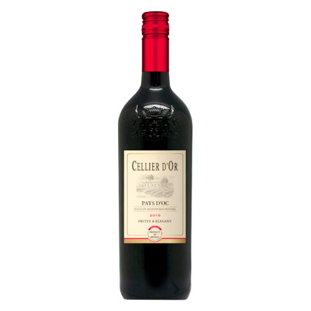 Вино Cellier d`Or красное сухое 9-13% 1л slide 1