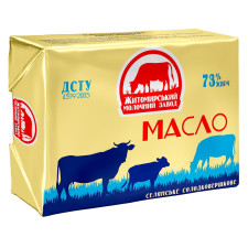 Масло Житомирский Молочный Завод Селянське сладкосливочное  73% 180г mini slide 1