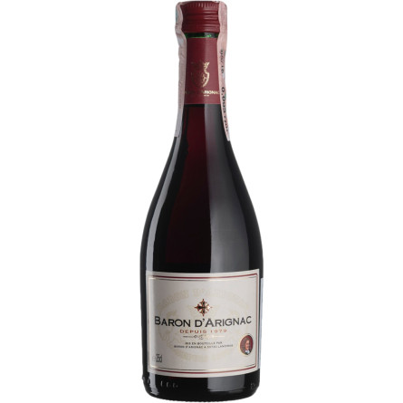 Вино Baron d'Arignac Rouge красное полусухое 0.25 л 12%