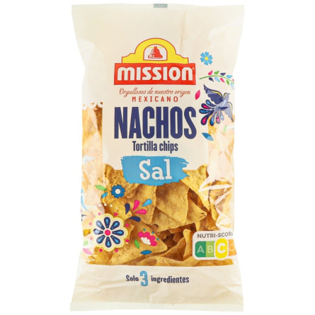 Чипсы Mission Nachos кукурузные с солью 200г
