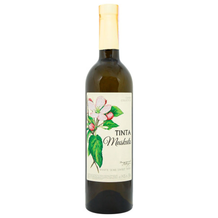 Вино Villa Tinta Мускат белое полусладкое 11-12% 0,75л slide 1