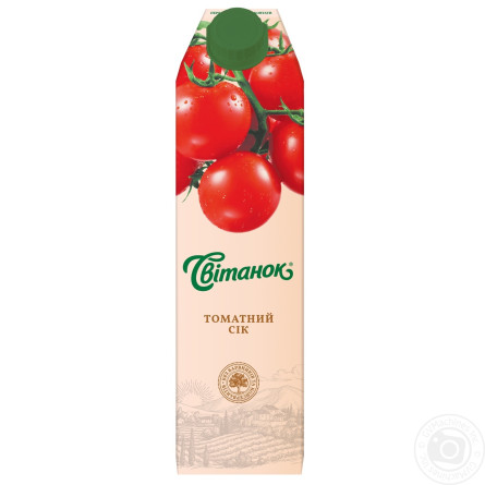 Сок Свитанок томатный с мякотью 0,95л