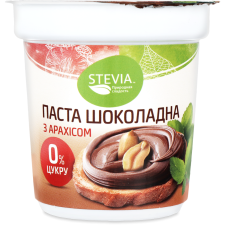 Паста шоколадно-горіхова Stevia з арахісом 130 г mini slide 1