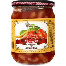 Квасоля в томатному соусі Смачна BelFood с/б 450г mini slide 1