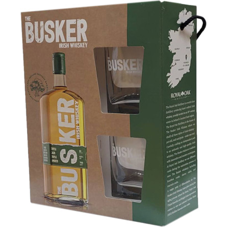 Виски The Busker Triple Cask Triple Smooth 0.7 л 40% + 2 бокала slide 1