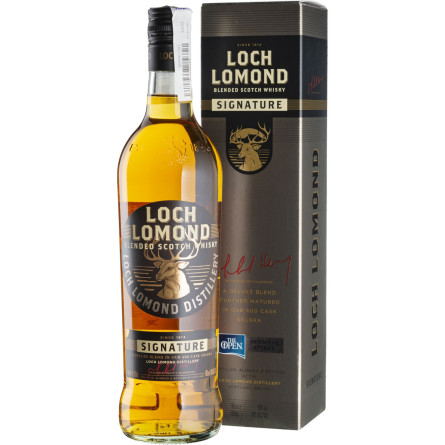 Виски Loch Lomond Signature 0.7 л 40% в подарочной коробке